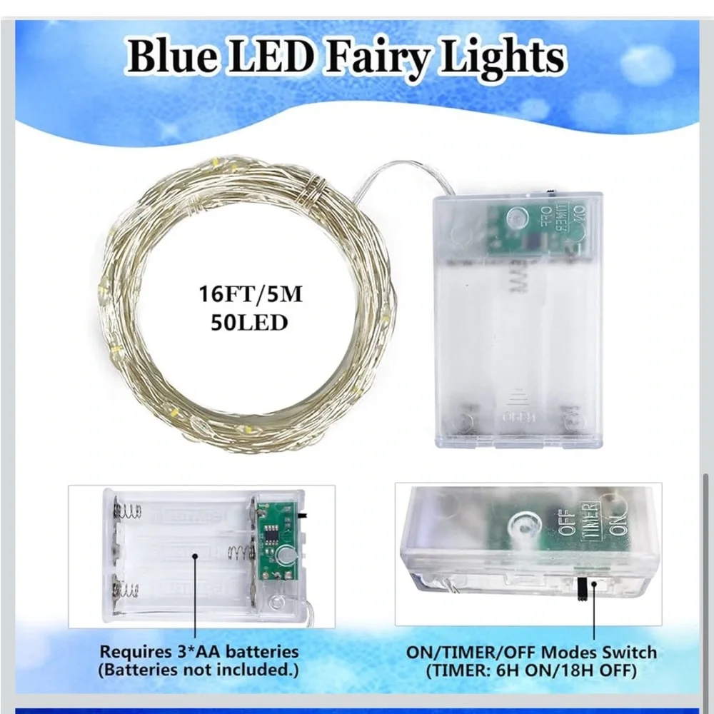 Blue LED Fairy Lights
